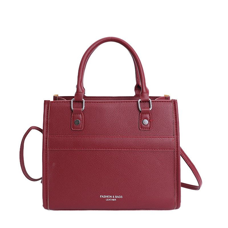 Women's PU Leather Crossbody Bag - Minimalist Urban Shoulder Bag with Adjustable Strap