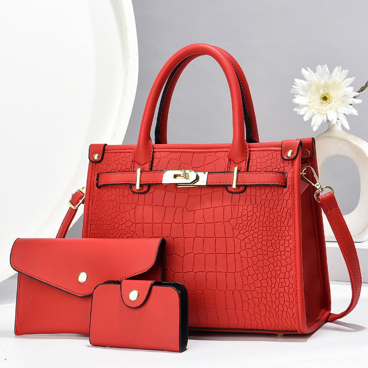 Women's Large-Capacity PU Leather Tote Bag & Handbag | Urban Minimalist Shoulder Bag