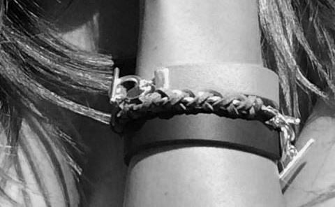 Blue Leather Color Band Bracelet by The Urban Charm